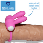 Power Clit vibrating cock ring - makes you last longer & drives her crazy!