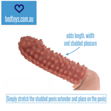 KOKOS Extreme Sleeve 10 studded penis extenders - increases pleasure+++