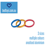 Anodised metal penis/cock ring - Be harder - 3 sizes/5 colours