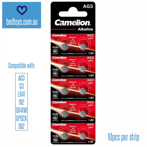 Camelion LR41/AG3 alkaline button batteries - 10 pack