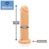 Ignite 'Bold and Fearless' 7"/18cm extra thick 400g dildo with suction